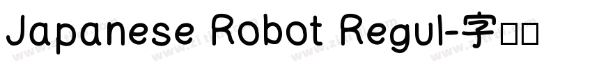 Japanese Robot Regul字体转换